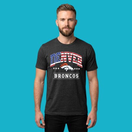 Denver Broncos NFL 1776-2026 250 Years 4th Of July American Flag Shirt