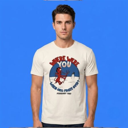 Devil Snowman When Hell Froze Over 1989 Shirt