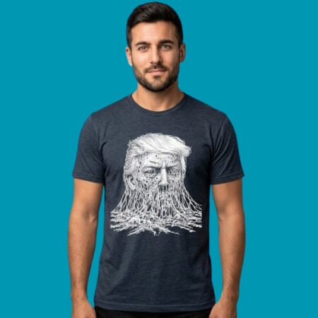Donald Trump Melting Horror Surreal Political Satire T-Shirt