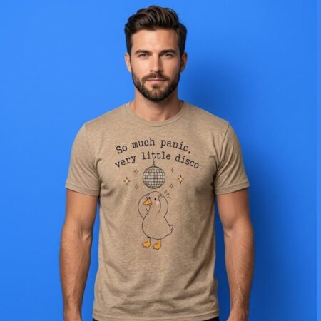 Duck So Much Panic Very Little Disco Funny Graphic T-Shirt