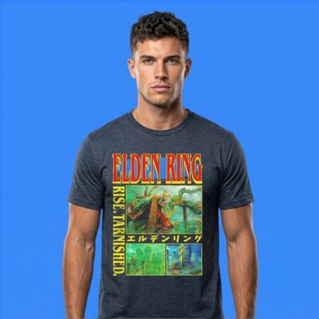 Elden Ring Rise Tarnished Gaming Adventure Graphic Cotton Tee