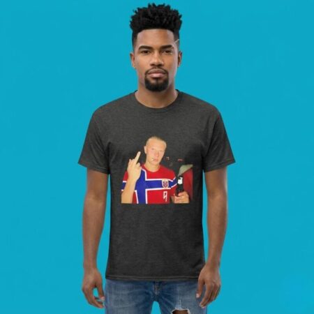 Erling Haaland Norway Football Team Beer Middle Finger Shirt