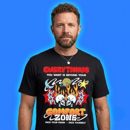 Everything You Want Is Beyond Your Comfort Zone Graphic Tee