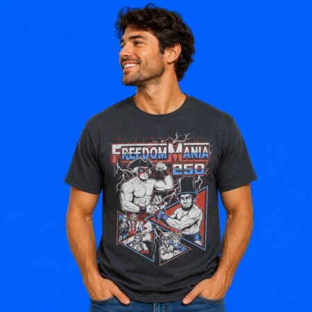 Freedom Mania 250 George Washington & Abraham Lincoln Tee