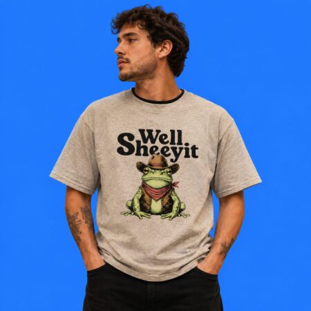 Frog Cowboy Well Sheeyit Funny Shirt