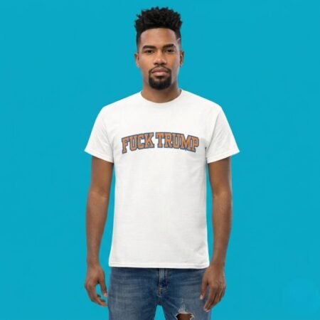 Fuck Trump New York Knicks Parody Logo Graphic Shirt