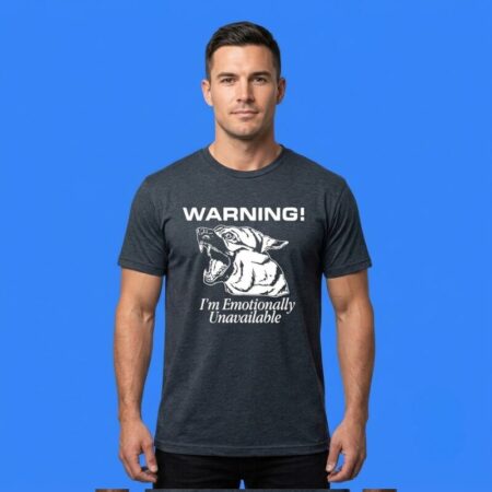 Funny Dog Wearing I’m Emotionally Unavailable Graphic Shirt
