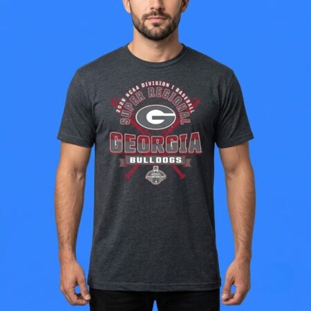 Georgia Bulldogs 2026 NCAA DI Baseball Super Regionals T-Shirt