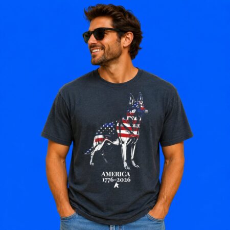 German Shepherd dog America 250th 1776-2026 tee