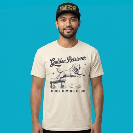 Golden Retriever Dock Diving Club Tee