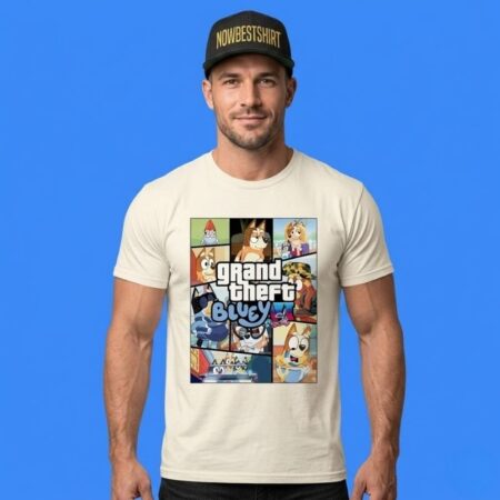 Grand Theft Bluey Funny Gamer Shirt