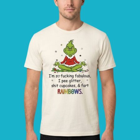 Grinch Christmas Yoga Pee Glitter Shirt