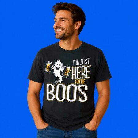 Halloween Crown Royal I'm Just Here For The Boos T-Shirt