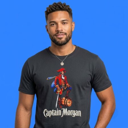 Halloween My Broomstick Runs on Captain Morgan T-Shirt