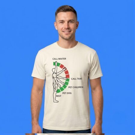 Hand Position Call Waiter Call Taxi Pet Children Dog Tee