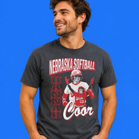 Hannah Coor Nebraska Cornhuskers Women's Softball Tee