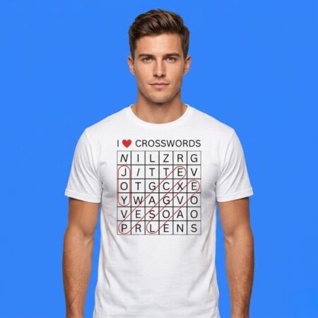I Love Crosswords Joy Peace Love Shirt