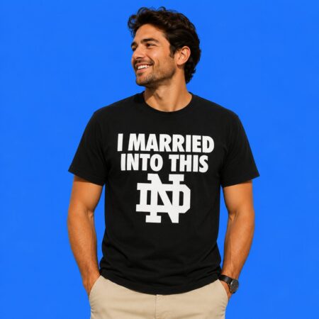 I Married Into This Oregon Ducks College Sports Fan Tee