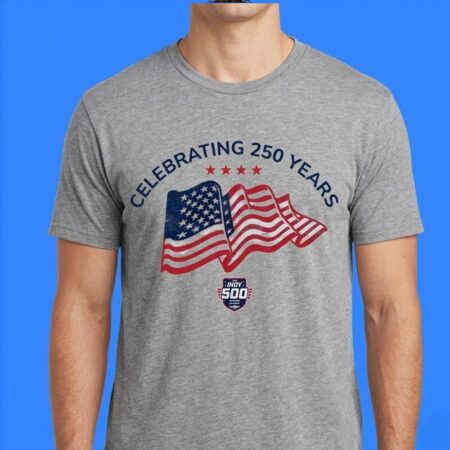 Indianapolis 500 Celebrating 250 Years America Racing Tee