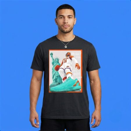 Jalen Brunson Statue of Liberty Built Big Stage Shirt