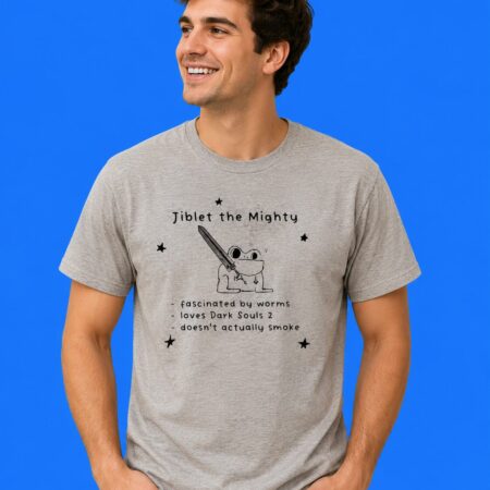 Jiblet The Mighty Fascinated By Worms Loves Dark Souls 2 T-Shirt