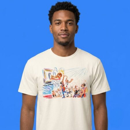 Kawhi The Dagger Basketball paint shirt art tee