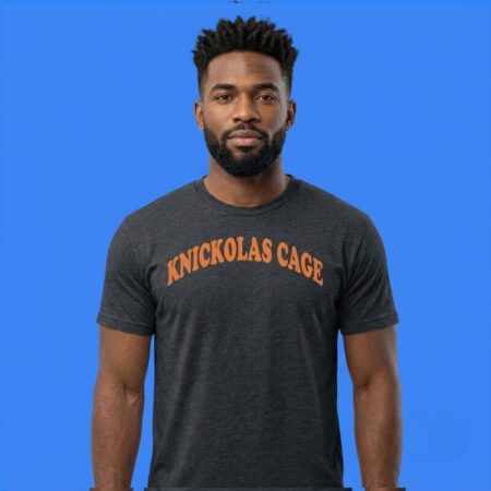 Knickolas Cage New York Knicks Parody Sports Graphic Tee