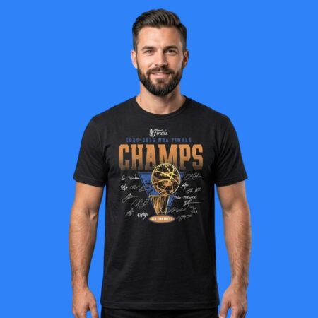 Knicks 2026 Champions Roster Trophy Signature Shirt