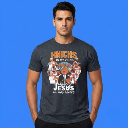 Knicks Champs In My Veins Jesus In My Heart Shirt
