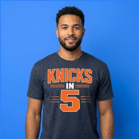 Knicks In 5 NBA Finals 2026 Championship Victory Graphic Shirt