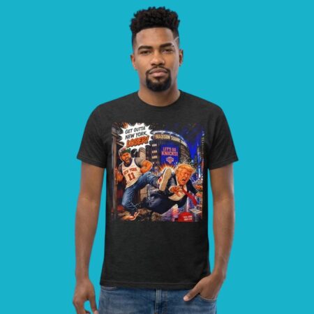 Knicks Jalen Brunson vs Donald Trump Get Outta NY Shirt