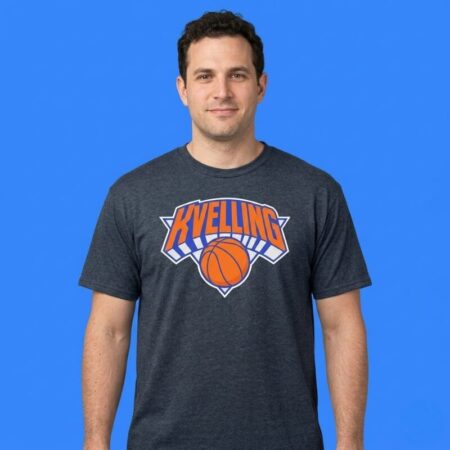 Kvelling New York Knicks Basketball Parody Creative Logo Tee