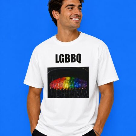 LGBBQ Steak Pride Color Graphic Tee