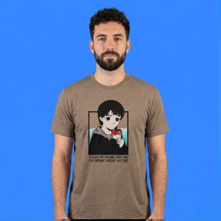 Lain Iwakura At Least The Internet Loves You Graphic Tee