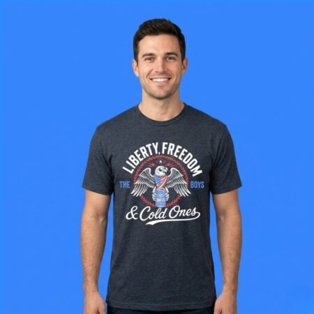 Liberty Freedom Cold Ones Eagle Patriotic Shirt