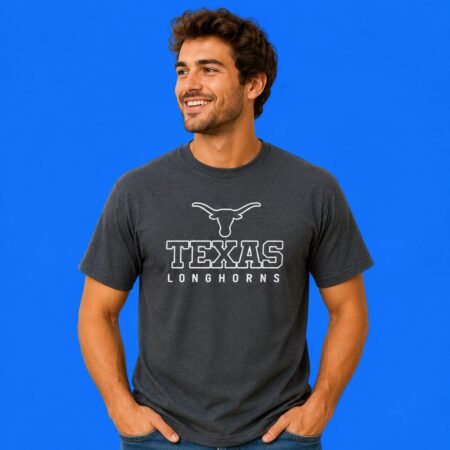 Longhorns Defeat Texas Tech Back-to-Back National Champions Mascot 2-Sided T-Shirt