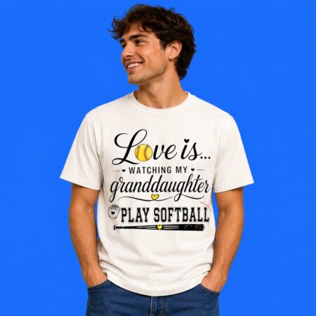 Love Is Watching My Granddaughter Play Softball Shirt