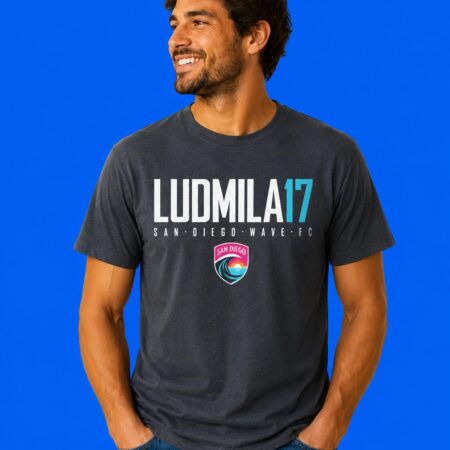 Ludmila #17 San Diego Wave FC Name and Number T-Shirt