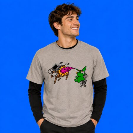 Mage Attack Computer Magic Funny Gamer Shirt