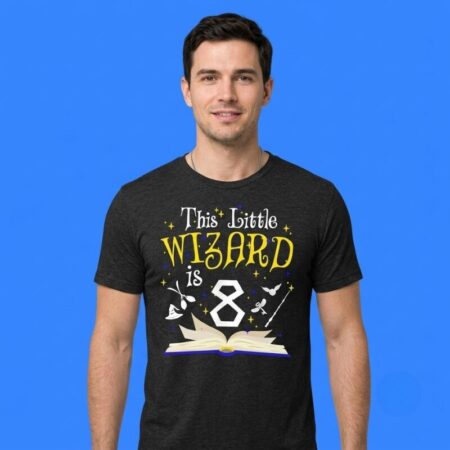 Magic This Little Wizard Is 8 Birthday T-Shirt