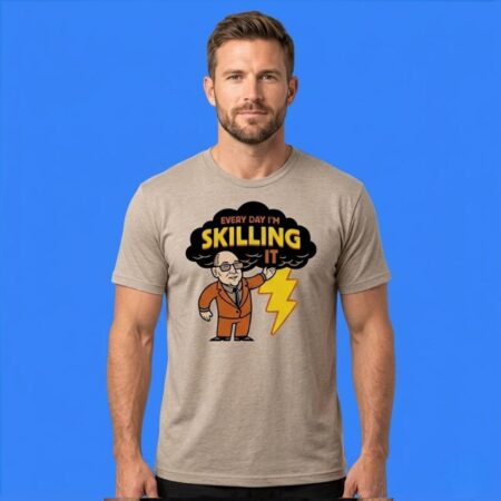 Man Every Day I’m Skilling It Thunder Sports Graphic Tee