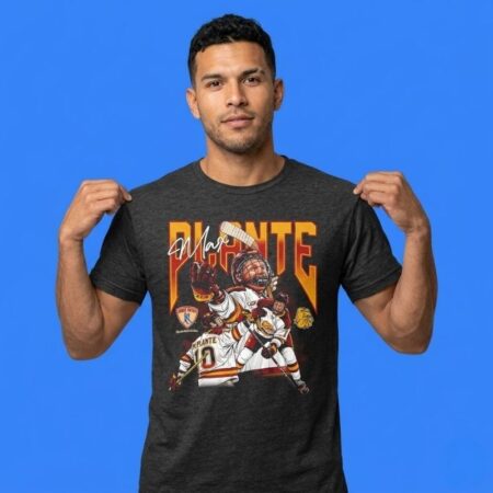 Max Plante Minnesota-Duluth Bulldogs Hockey Shirt