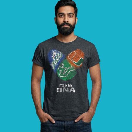 Miami Hurricanes FGCU South Florida DNA Logo Tee
