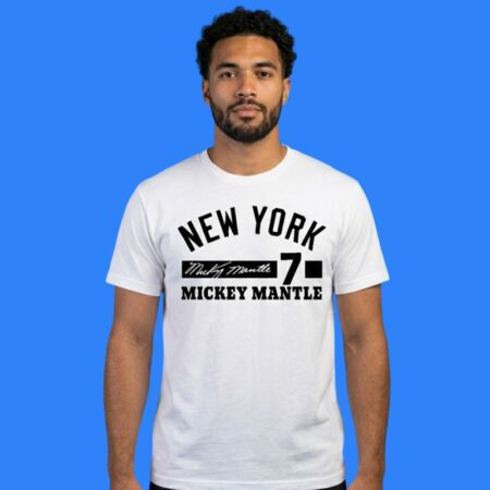 Mickey Mantle 7 New York Yankees Signature Shirt
