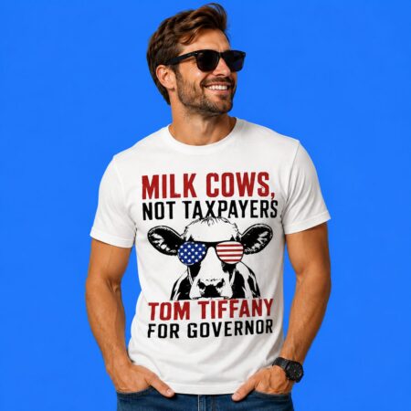 Milk cows American Glasses not taxpayers shirt