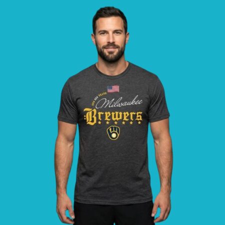 Milwaukee Brewers MLB x USA 250 Years Happy 4th Of July Shirt