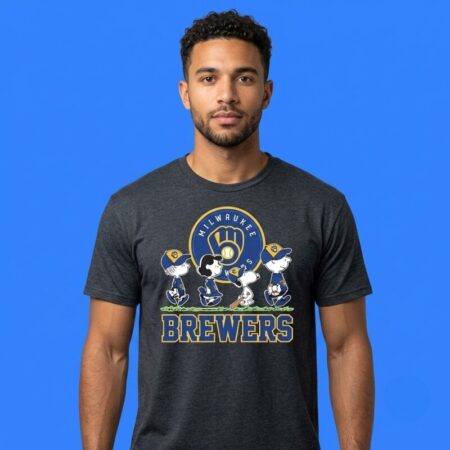 Milwaukee Brewers Peanuts Snoopy Abbey Road 2026 Shirt