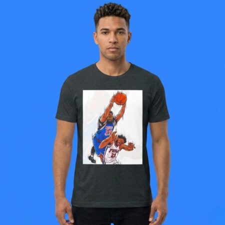 Mitchell Robinson New York Knicks Dunk Basketball Graphic Shirt