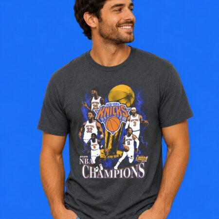 NBA Finals 2026 Champions New York Knicks 2-Sided Tee