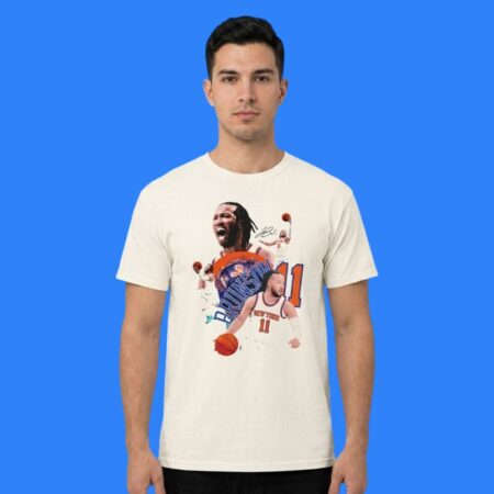 NY Knicks Jalen Brunson Collage Signature Player Graphic Shirt